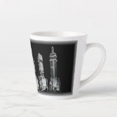 Stijgend hoog - aangepaste latte-Mok Latte Mok (Rechts)