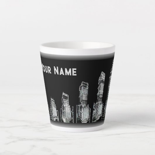 Stijgend hoog - aangepaste latte-Mok Latte Mok (Voorkant)