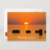 Stijgend Oranje denken van uw Briefkaart (Voorkant / Achterkant)