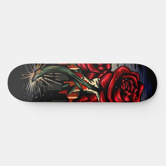 stijgend Roos Persoonlijk Skateboard (Horizontaal)
