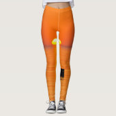 Stijgend Sinaasappel Leggings (Voorkant)