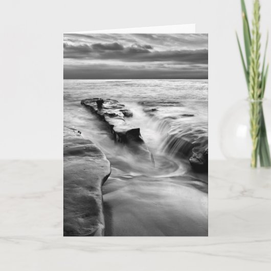 Stijgend Tij Aan Het Strand Kaart (Voorkant)