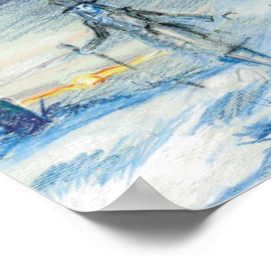 Stijgend uit het Mist Poster (Hoek)