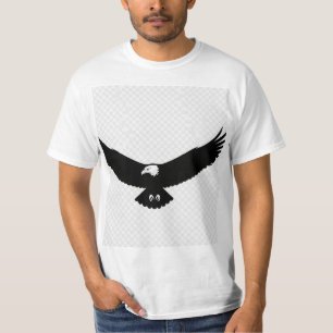 Stijgende adelaar met vleugels verspreid - minimal t-shirt