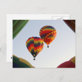 Stijgende ballonnen in de vroege uren briefkaart (Voorkant / Achterkant)