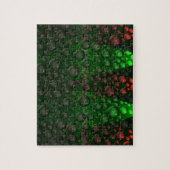 Stijgende bellen (groen&rood) legpuzzel (Verticaal)
