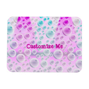 Stijgende bellen (roze en blauw) magneet