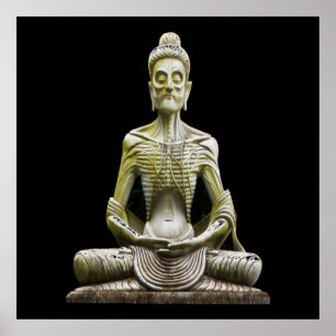 Stijgende boeddha-Poster kleur Poster