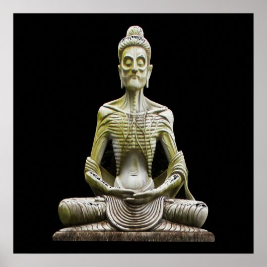 Stijgende boeddha-Poster kleur Poster (Voorkant)