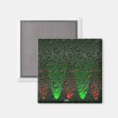 Stijgende Bubbels Groen/Rode magneet (Voorkant / Achterkant)
