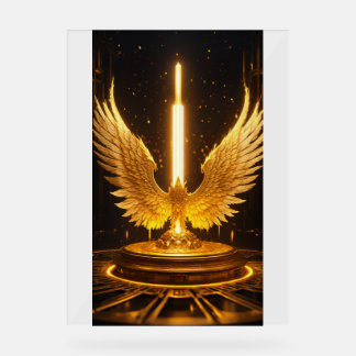 Stijgende Crystal Eagle: omarm de kracht van Trans Acryl Bord