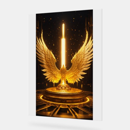 Stijgende Crystal Eagle: omarm de kracht van Trans Acryl Bord (Hoek)