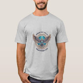 Stijgende Crystal Eagle - Symbool van Transformati T-shirt (Voorkant)