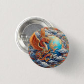 stijgende Garuda-Button Ronde Button 3,2 Cm (Voorkant /achterkant)