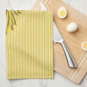 Stijgende golden phoenix met gouden banden theedoek (Quarter Fold)