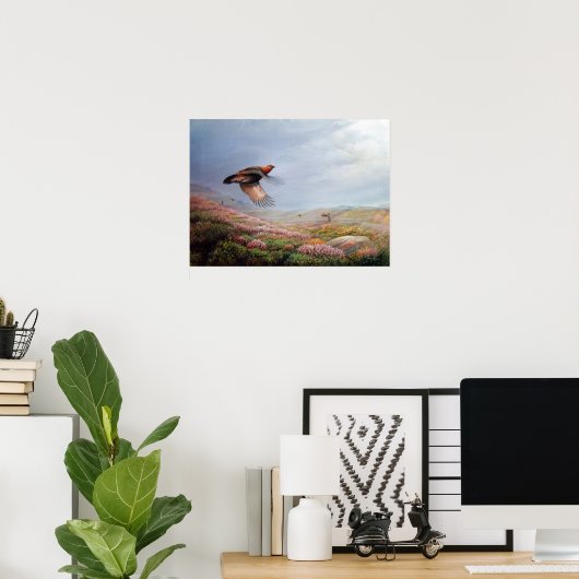 'Stijgende groei' - afdruk op het canvas Poster (Thuiskantoor)