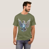 Stijgende kristallen adelaar - een symbool van tra t-shirt (Voorkant volledig)