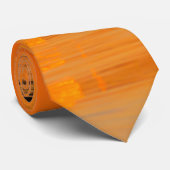 Stijgende Oranje Stropdas (Opgerold)