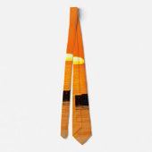 Stijgende Oranje Stropdas (Achterkant)