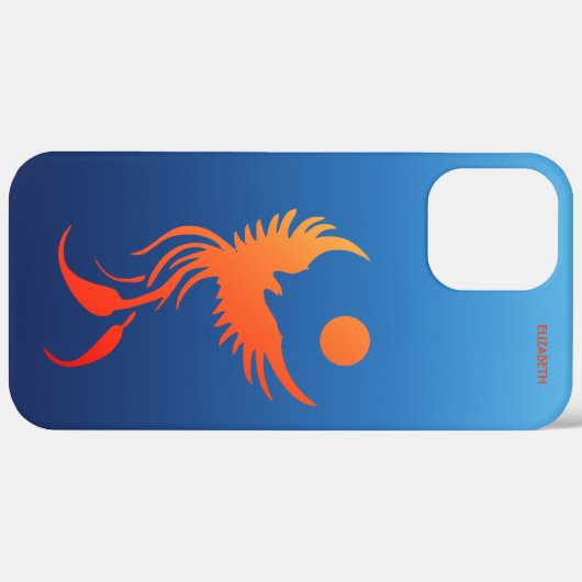 Stijgende Phoenix in Flames Case-Mate iPhone Case (Achterkant / Rechts)