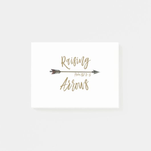 Stijgende pijlen - psalm 127:3-5 post-it® notes (Voorkant)