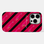 stijgende roze zeemeerminnen rood Case-Mate iPhone case (Achterkant (horizontaal))