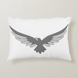 Stijgende Sky Bird Pillow - Een grillige katoenwol Accent Kussen