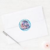 Stijgende Unicorn Castle Sticker - Rainbow Fantasy (Envelop)