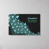 STIJGENDE VOGELS Bat Bar Mitzvah Teken in Geheugen Canvas Afdruk (Voorkant)