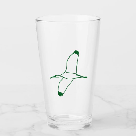 Stijgende Vogeltuimelaar - Elegant & Vrijgevochten Glas (Voorkant)
