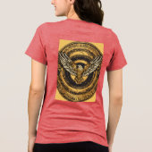 stijgende vrijheid Tri-Blend shirt (Achterkant)