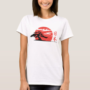 stijgende zon Japanse T-shirt