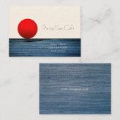 Stijgende zon visitekaartje (Voorkant / Achterkant)