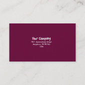 Stijgende zonnekleurharmonie visitekaartje (Achterkant)