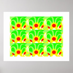 Stijgende zonnen poster