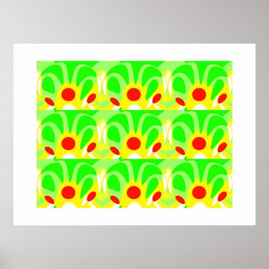 Stijgende zonnen poster (Voorkant)