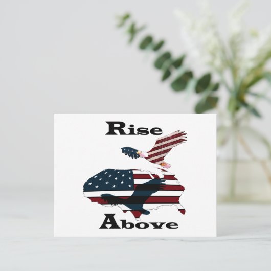 Stijging boven briefkaart (Staand voorkant)