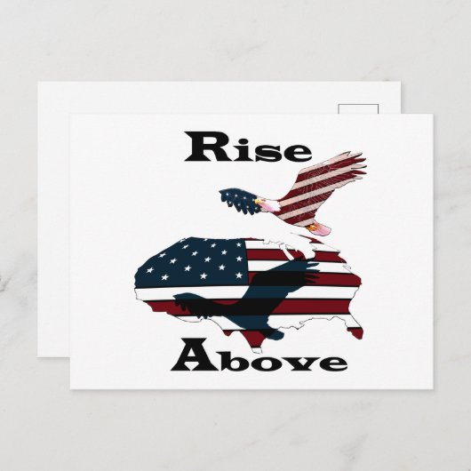 Stijging boven briefkaart (Voorkant / Achterkant)