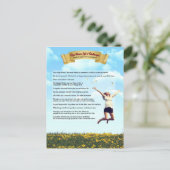 Stijging boven de uitdagingen van het leven — humo briefkaart (Staand voorkant)