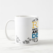 Stijging boven levensuitdagingen koffiemok (Links)