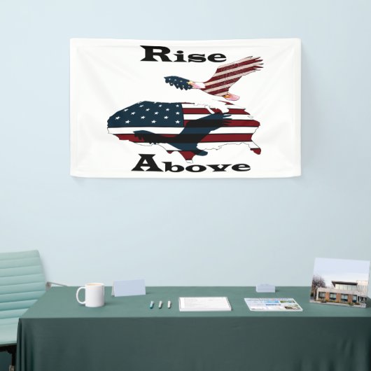 Stijging boven spandoek (Beurs)