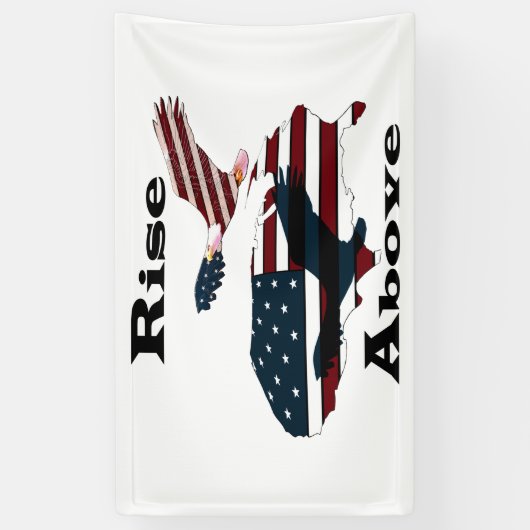 Stijging boven spandoek (Verticaal)