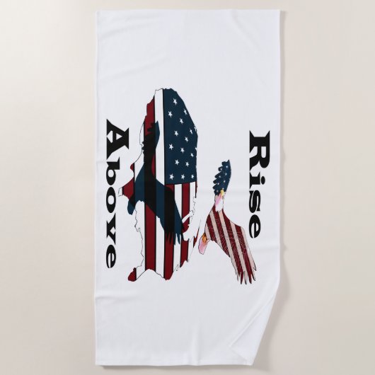 Stijging boven strandlaken (Voorkant)