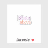 Stijging boven trendy esthetische Sticker (Vel)