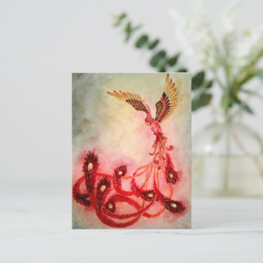 Stijging - Briefkaart Phoenix (Staand voorkant)
