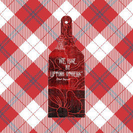 Stijging door andere glazen snijvlak rood op te he snijplank