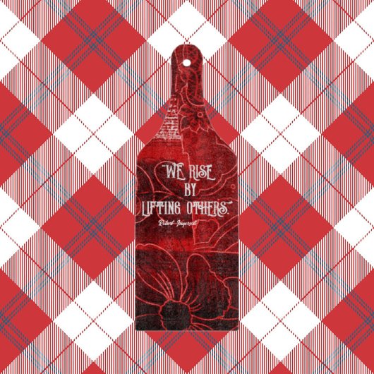 Stijging door andere glazen snijvlak rood op te he snijplank