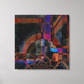 Stijging door duisternis Abstract Canvas Afdruk (Voorkant)