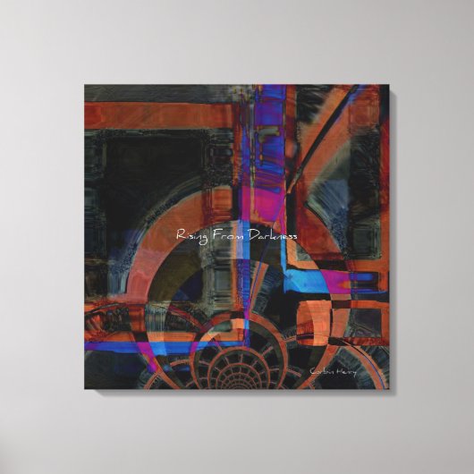 Stijging door duisternis Abstract Canvas Afdruk (Voorkant)
