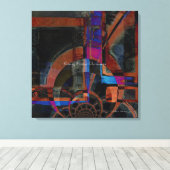 Stijging door duisternis Abstract Canvas Afdruk (Insitu (Houten vloer))